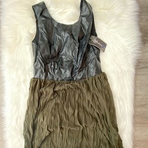 Faux leather dress 🍳